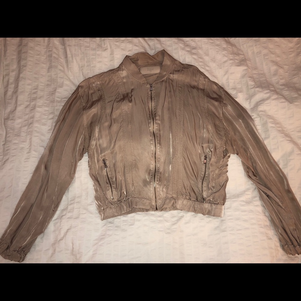 Satin Bomber Jacket